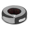 2 In 1 Neck Massager Pillow with Heat Electric Memory Foam Travel Pillow Shiatsu Neck Massager with 3 Speeds Timer for Home Office Travel