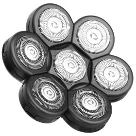Electric 7D Rotary Replacement Blade Bald Shaver Replacement Heads Electric Razor Head Easy To Clean