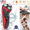Electric Shaver Razor for Men IPX7 Waterproof Beard Trimmer 3D Rechargeable Painless Rotary Shaver with Pop up Trimmer 2 in 1 Electric Shaver