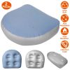 2Pcs Spa Booster Seats Inflatable Hot Tub Spa Cushion Relaxation Massage Mat Back Support Bath Spa Pad w/4 Suction Cups
