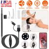 Ear Endoscope Wax Remover Tool HD Remover Ear Pick Camera Otoscope Cleaner Spoon with 6Pcs LED Lights