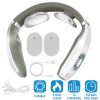 Electric Neck Massage Intelligent Rechargeable Pulse Therapy Neck Massager w/ 6 Modes 3 Heating Modes 15 Intensity For Office Home Travel