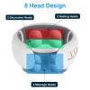 8 Head EMS Neck Massager with Heat Cordless Cervical Neck Massager EMS Neck Massager with 6 Modes 15 Intensity Levels Remote Control