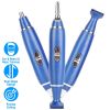 3 In 1 Nose Hair Eyebrow Beard Trimmer Electric Ear Hair Shaver Clipper Groomer Epilator for Men Battery Powered Facial Hair Trimmer w/ Dual Edge Dry