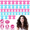 40Pcs Silicone Hair Curler Hair Roller No Heat Clip Hair Styling Tool 20x1.97in Large 20x1.57in Small Curler