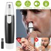 Electric Nose Ear Hair Trimmer Washable 360° Rotating Nose Hair Shaver Remover w/Brush