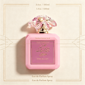 100ml 3.4oz Women Eau de Parfum, Pink Exquisite Square Bottle Oriental Floral Scent Perfume, Long-Lasting Rich Fragrance for Ladies Daily Evening
