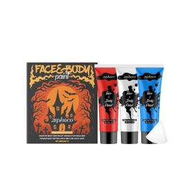 zephoco Halloween Face and Body Paint Set, 3 x 30 g with 3 Sponges
