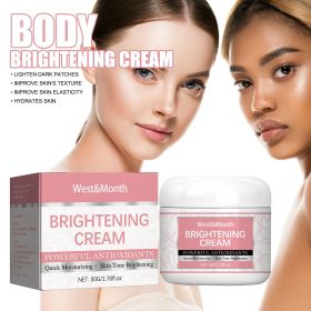 West&Month Body Brightening Cream, Repair Joint Black Fade Black Acanthosis Skin Moisturizing Whitening Skin Body Cream