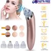 Electric Blackhead Remover Vacuum Suction Facial Pore Cleaner Acne Pimple Extractor Skin Care Cleaning Tool with 4 Suction Head