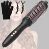 3 In 1 Thermal Brush Hair Curler Brush Hair Curler Straightener with 10 Heating Levels 30S Fast Heating Fit for All Hair Types for Home Travel