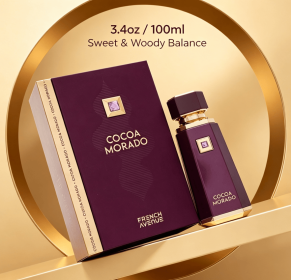 3.4 FL OZ Modern Gentlemen Men's Cologne, Matte Copper Geometric Multi-Sided Bottle Eau de Parfum, Balanced Warm Woody Spicy Notes (Style: French Avenue - Purple)