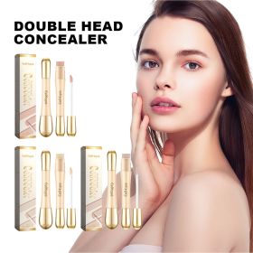 2 In 1 Double Head Concealer Stick with Liquid Concealer Wand, Buildable Medium Coverage Cream Concealer (Style: Dual-Ended Concealer Stick (Natural White))